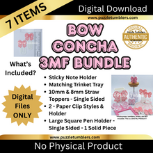 Load image into Gallery viewer, DIGITAL (3MF File): Cute Bow Concha BUNDLE (7 Items)