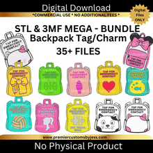 Load image into Gallery viewer, MEGA BUNDLE DIGITAL STL/3MF Files to 3D print Backpack (NFC Chip NOT Included)