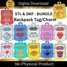 Load image into Gallery viewer, MEGA BUNDLE DIGITAL STL/3MF Files to 3D print Backpack (NFC Chip NOT Included)