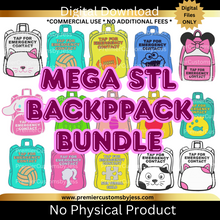 Load image into Gallery viewer, MEGA BUNDLE DIGITAL STL/3MF Files to 3D print Backpack (NFC Chip NOT Included)