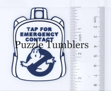 Load image into Gallery viewer, DIGITAL (STL & 3MF Files): No Ghosts Backpack Tag - NFC Sticker NOT Included