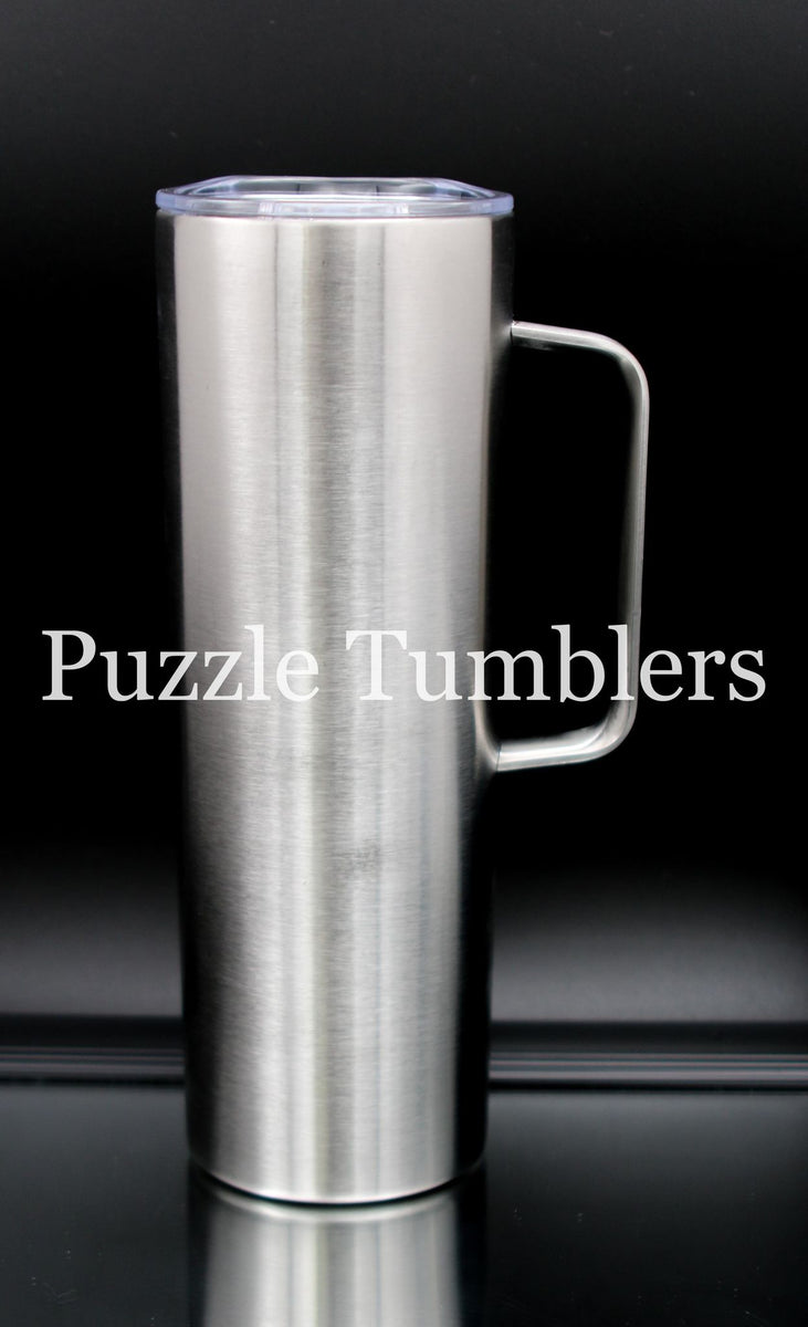 20OZ SKINNY WITH HANDLE – Puzzle Tumblers