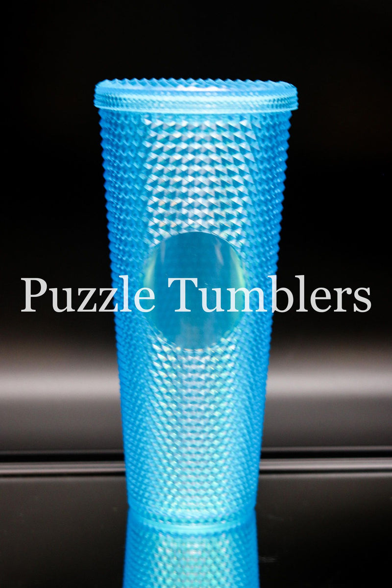 24OZ BLUE STUDDED TUMBLER NO LOGO Puzzle Tumblers