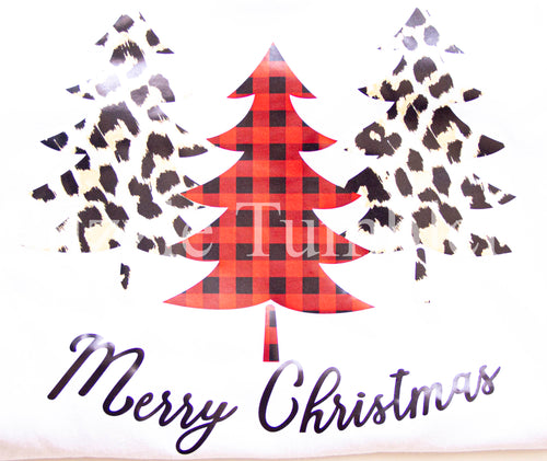 NEW 3 Tree Merry Christmas  T-Shirt Transfer $6.50/EACH