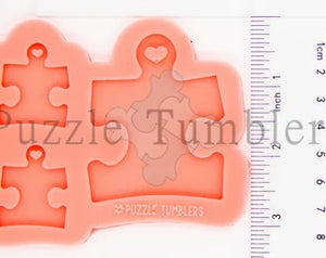 CUSTOM MOLD:  PUZZLE PIECE TRIO  Mold *May have a 14 Day Shipping Delay (P1)