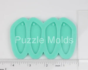 CUSTOM MOLD: Double Abstract Earring Mold MAY TAKE UP TO 14 DAYS SHIPPING (D22)