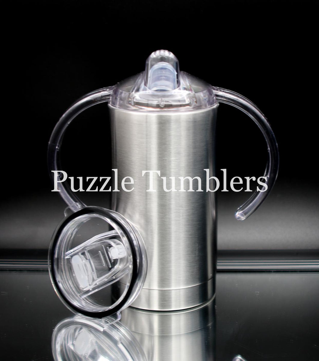 12OZ SIPPY CUP STRAIGHT SUBLIMATION + 2 LIDS – Puzzle Tumblers