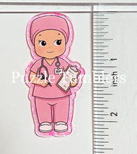 Load image into Gallery viewer, Acrylic Flat Back: Pink RN Nurse