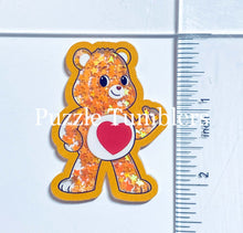 Load image into Gallery viewer, Acrylic Flat Back Shakers: Orange Bear (SH #17A)