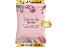 Load image into Gallery viewer, DIGITAL DOWNLOAD (55 Files) - Christmas Teacher Chip Bag - PNG Bundle