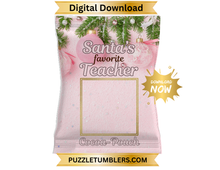 Load image into Gallery viewer, DIGITAL DOWNLOAD (55 Files) - Christmas Teacher Chip Bag - PNG Bundle