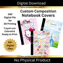 Load image into Gallery viewer, DIGITAL DOWNLOAD (100+ Images) - Composition Notebook Cover Bundle PNG Images