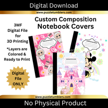 Load image into Gallery viewer, DIGITAL DOWNLOAD (100+ Images) - Composition Notebook Cover Bundle PNG Images