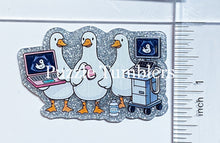 Load image into Gallery viewer, Acrylic Flat Back: Ultrasound Geese