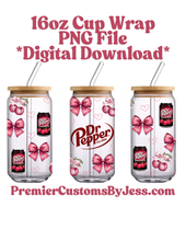Load image into Gallery viewer, DIGITAL DOWNLOAD - 16oz Soda Glass Can Wrap PNG File *NO Physical Product