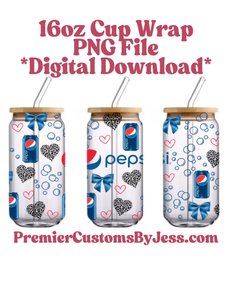 DIGITAL DOWNLOAD (90+ File) BUNDLE Energy Drink Soda Glass Can Wrap PNG File *NO Physical Product