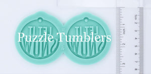 CUSTOM MOLD: LET IT SNOW EARRING *May have a 7-10 Day Shipping Delay (E175)