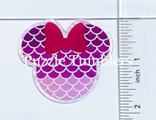 Load image into Gallery viewer, Acrylic Flat Back: Pink Scales Mouse Shape (75)