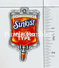 Load image into Gallery viewer, Acrylic Flat Back: Orange Soda My Blood Type