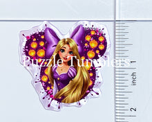 Load image into Gallery viewer, Acrylic Flat Back: Purple Princess