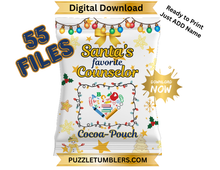 Load image into Gallery viewer, DIGITAL DOWNLOAD (55 Files) - Christmas Teacher Chip Bag - PNG Bundle