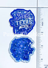 Load image into Gallery viewer, Acrylic Flat Back Shakers: She's From Texas I Can Tell Blue Star (SH #22)