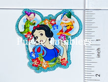 Load image into Gallery viewer, Acrylic Flat Back: Light Blue Princess Mouse Shape
