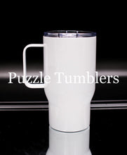 Load image into Gallery viewer, 18OZ TRAVELER SUBLIMATION TUMBLER WITH HANDLE - STAINLESS STEEL