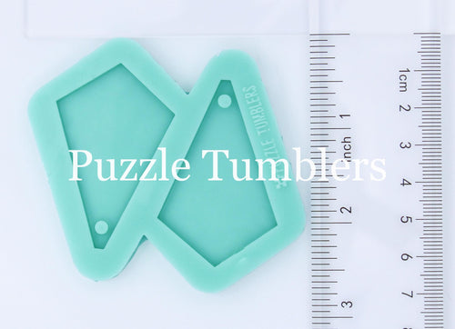 CUSTOM MOLD: DIAMOND DROP EARRING *May have a 7-10 Day Shipping Delay (E205)