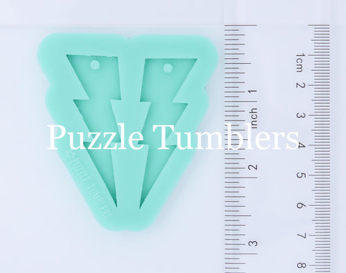 CUSTOM MOLD: LIGHTENING BOLT EARRING *May have a 7-10 Day Shipping Delay (E97)