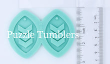 Load image into Gallery viewer, CUSTOM MOLD: Chevron Earring Mold *May have up to a 14 Day Shipping Delay (E55)