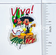 Load image into Gallery viewer, Acrylic Flat Back: Mouse Couple Viva Mexico!