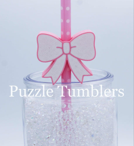 3D Printed Large Bow Straw Topper - 40oz Straw = 10mm