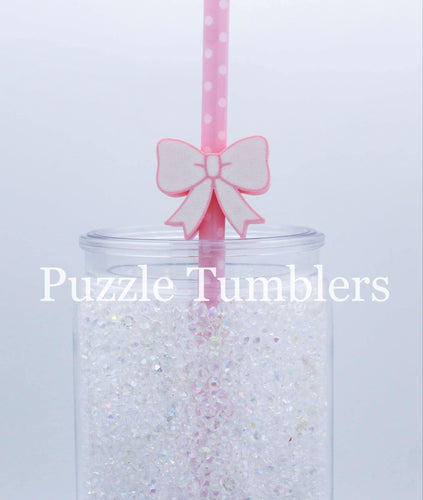 3D Printed Small Bow Straw Topper - 40oz Straw = 10mm