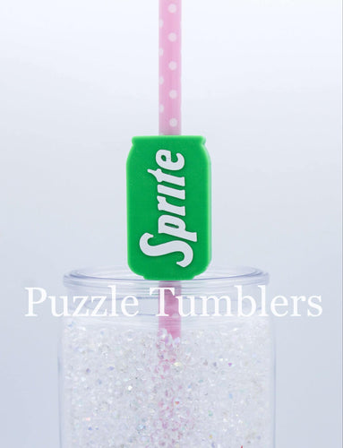 3D Printed Lemon Lime Soda Straw Topper - 40oz Straw = 10mm