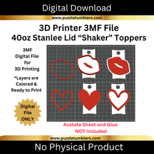 Load image into Gallery viewer, DIGITAL (3MF File): 40ozStanlee Shaker Topper (4 Styles Included)
