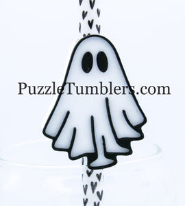 3D Printed Ghost Straw Topper - 40oz Straw = 10mm