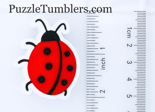 3D Printed Ladybug Straw Topper - 40oz Straw = 10mm