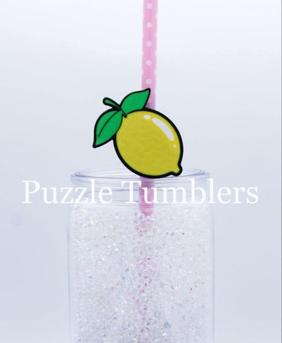 3D Printed Lemon Straw Topper - 40oz Straw = 10mm