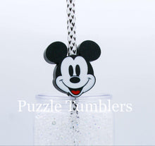 Load image into Gallery viewer, 3D Printed Male Mouse Straw Topper - 40oz Straw = 10mm