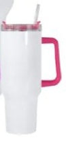 Load image into Gallery viewer, 40oz Sublimation Tumbler with Colored Handle