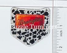 Load image into Gallery viewer, Acrylic Flat Back: Cow Print Pocket