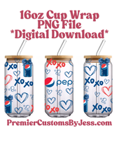Load image into Gallery viewer, DIGITAL DOWNLOAD - 16oz Soda Glass Can Wrap PNG File *NO Physical Product