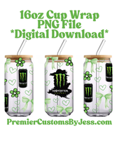 Load image into Gallery viewer, DIGITAL DOWNLOAD -10 File BUNDLE Energy Drink Soda Glass Can Wrap PNG File *NO Physical Product