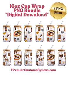 DIGITAL DOWNLOAD (90+ File) BUNDLE Energy Drink Soda Glass Can Wrap PNG File *NO Physical Product