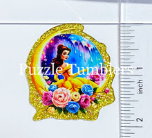 Load image into Gallery viewer, Acrylic Flat Back: Yellow Princess with Moon