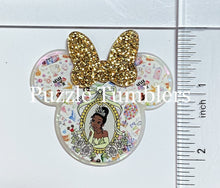 Load image into Gallery viewer, Acrylic Flat Back: Yellow Bow Mouse Shape