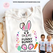 Load image into Gallery viewer, DIGITAL DOWNLOAD FREEBIE - 2025 Easter Bunny Family Matching Tshirt PNG Bundle