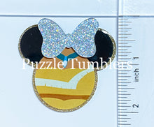 Load image into Gallery viewer, Acrylic Flat Back: Yellow Princess Mouse Shape