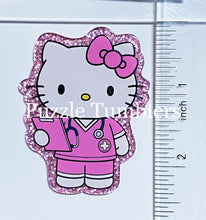 Load image into Gallery viewer, Acrylic Flat Back: Pink Kitty nurse